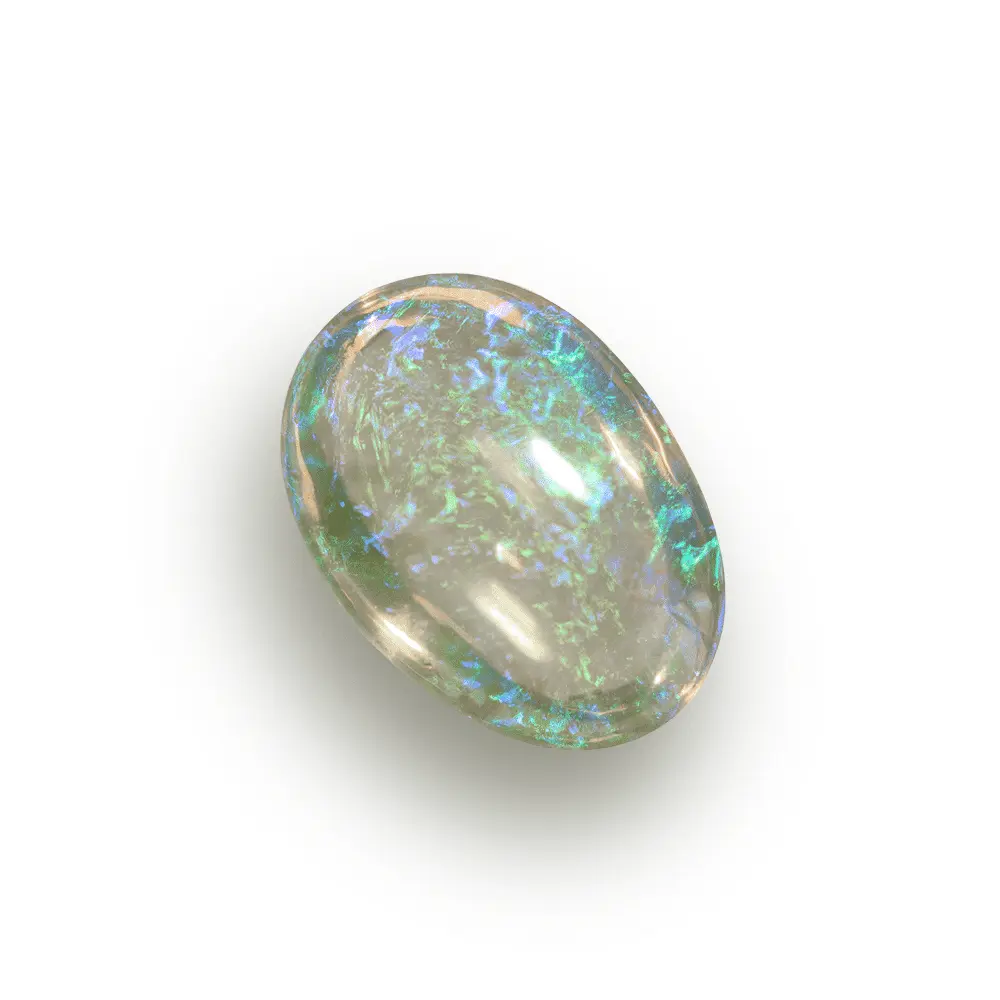 Opale cristal à volutes bleues (2,1 cts) – Image 3
