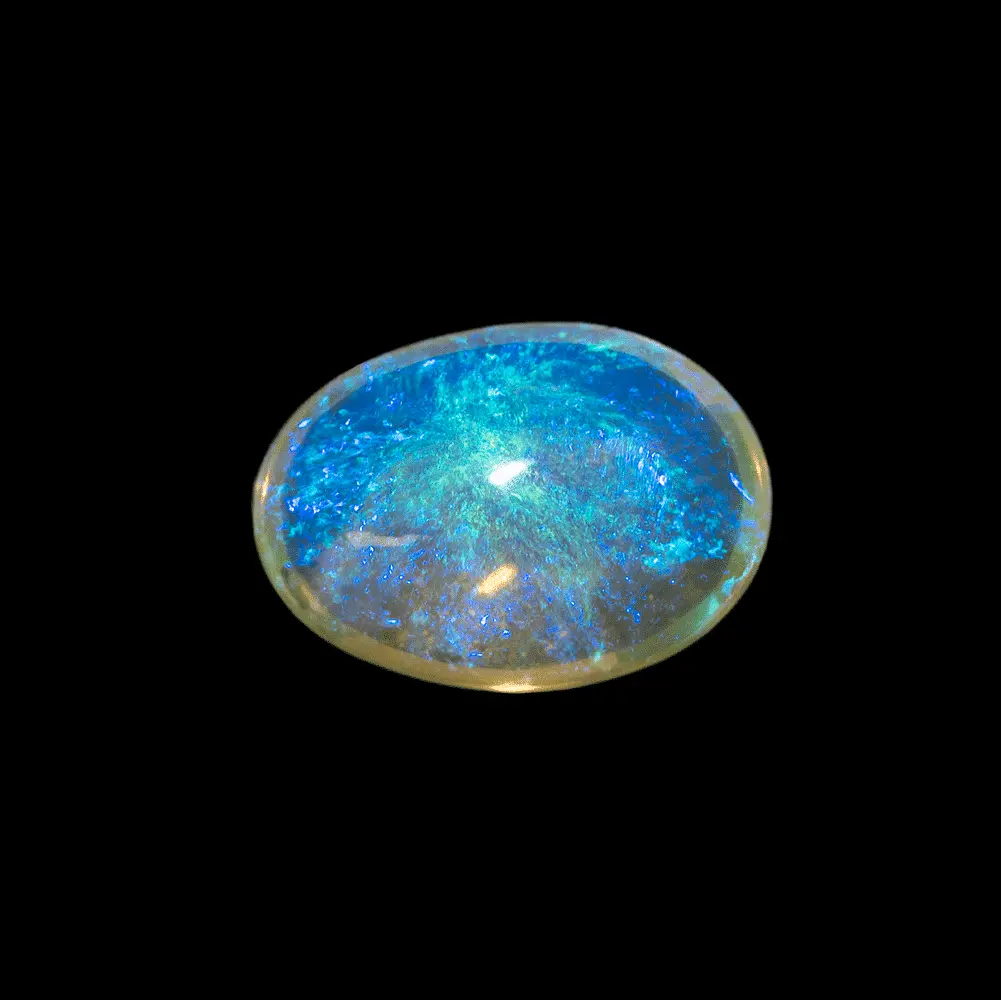 Opale cristal à volutes bleues (2,1 cts) – Image 6