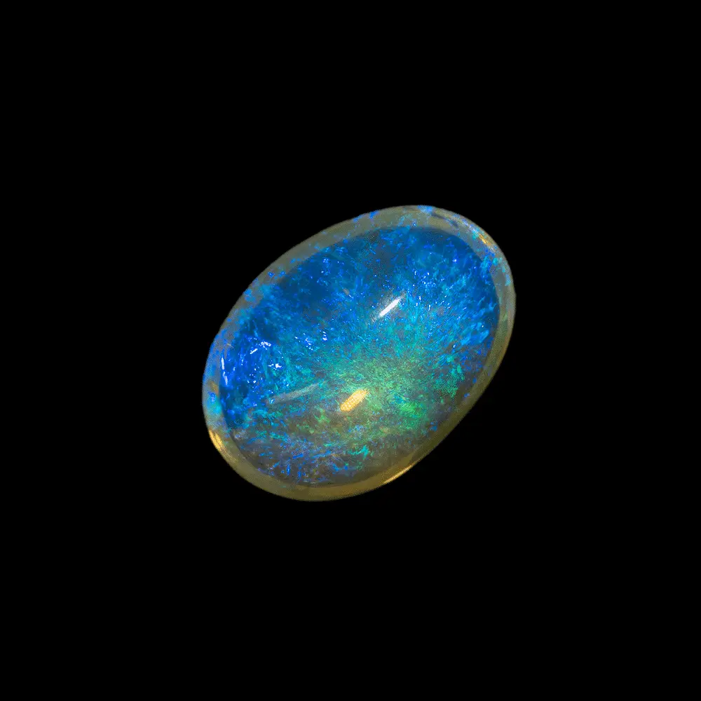 Opale cristal à volutes bleues (2,1 cts) – Image 7