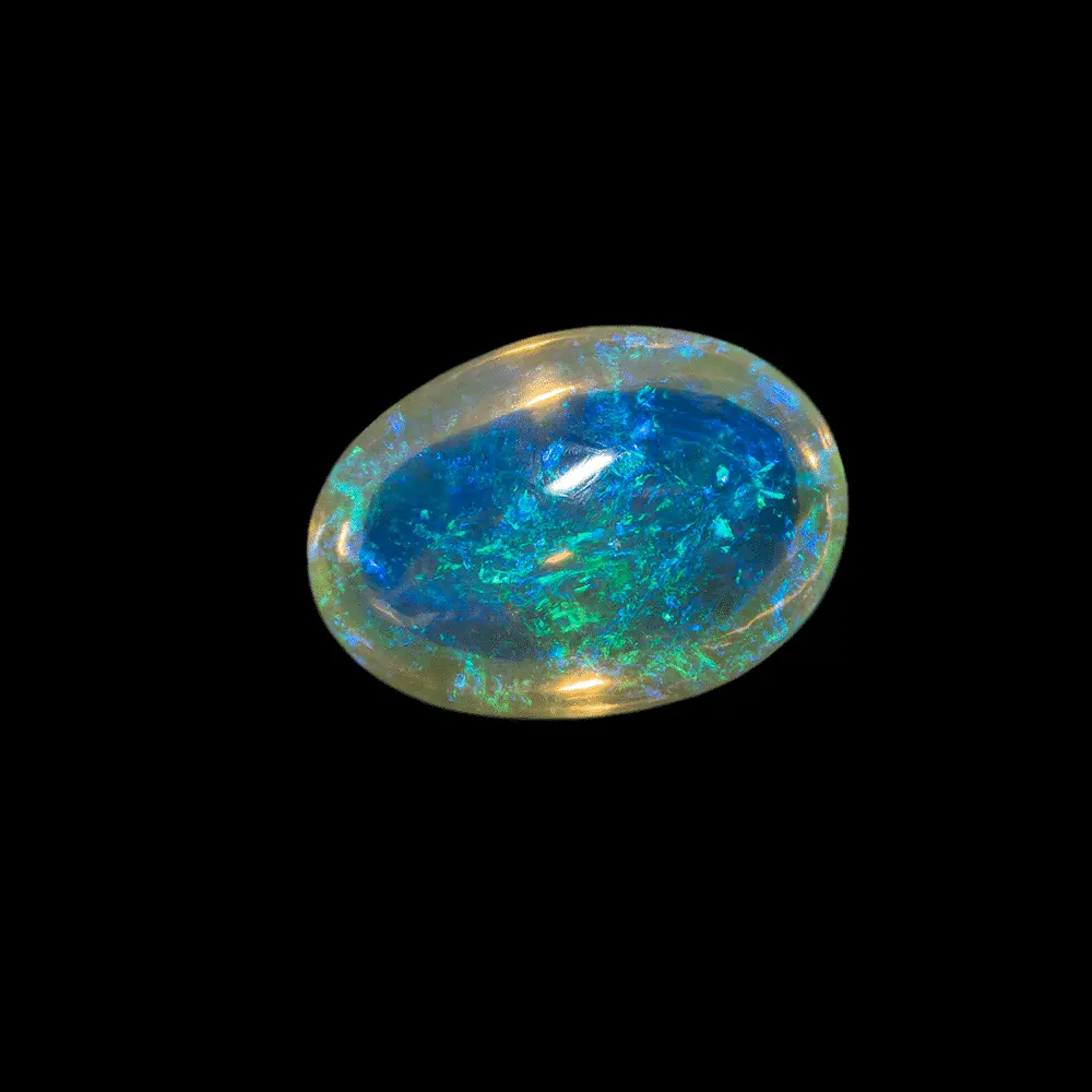 Opale cristal à volutes bleues (2,1 cts) – Image 8