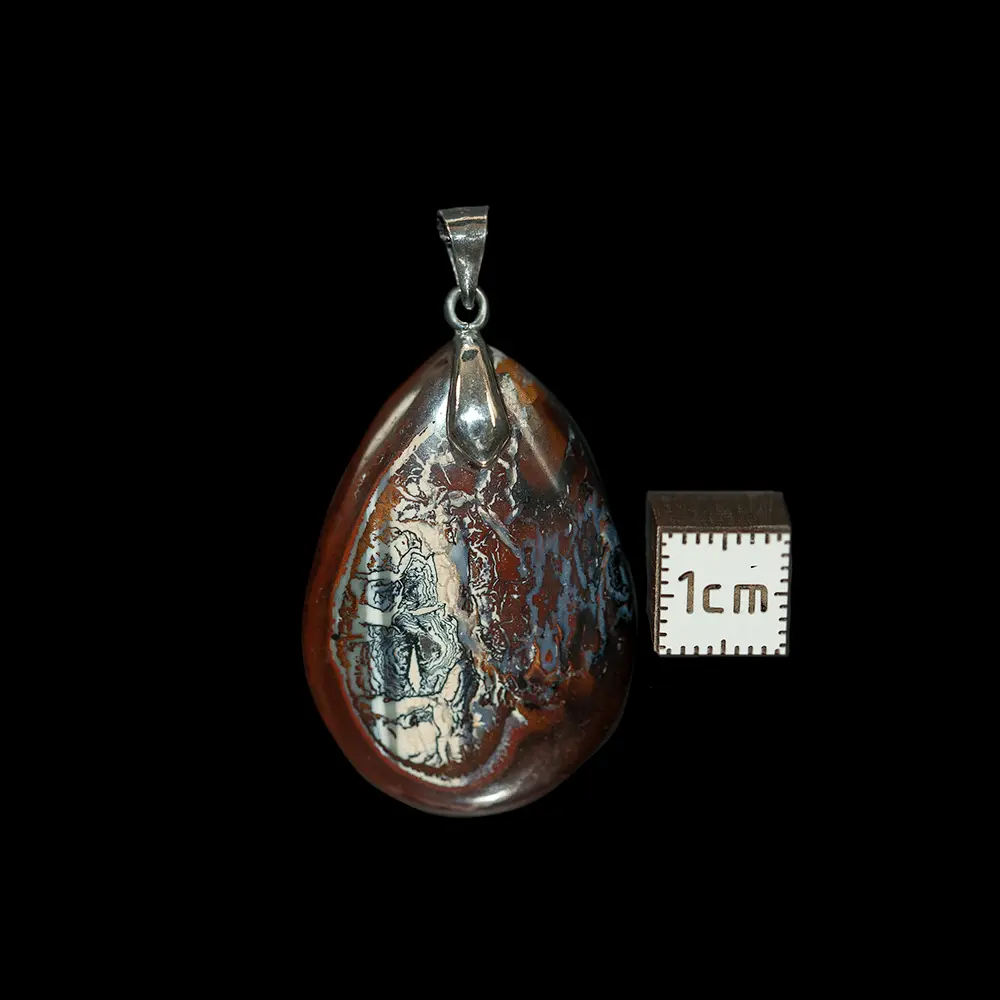 Snowy Koroit opal medallion - Image 6