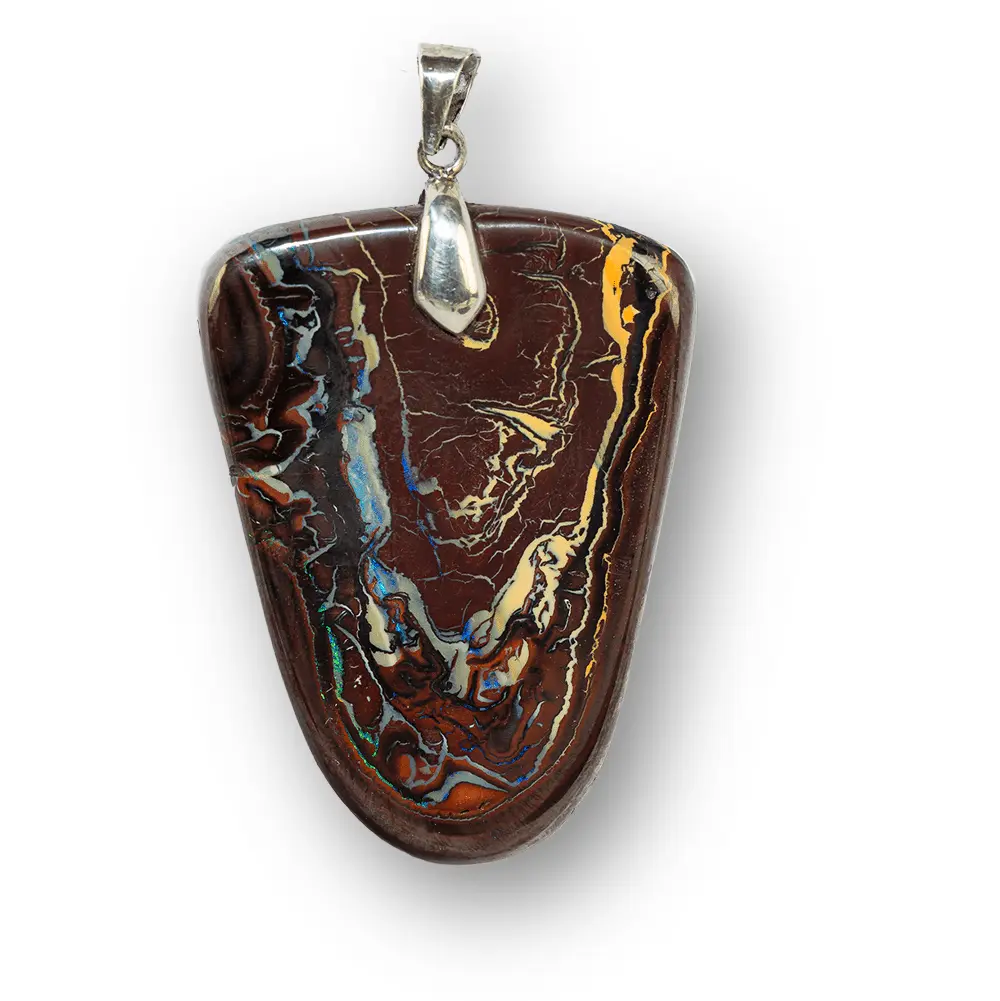 Koroit opal pendant with colored curves - Image 3