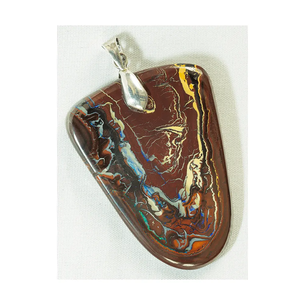Koroit opal pendant with colored curves - Image 6