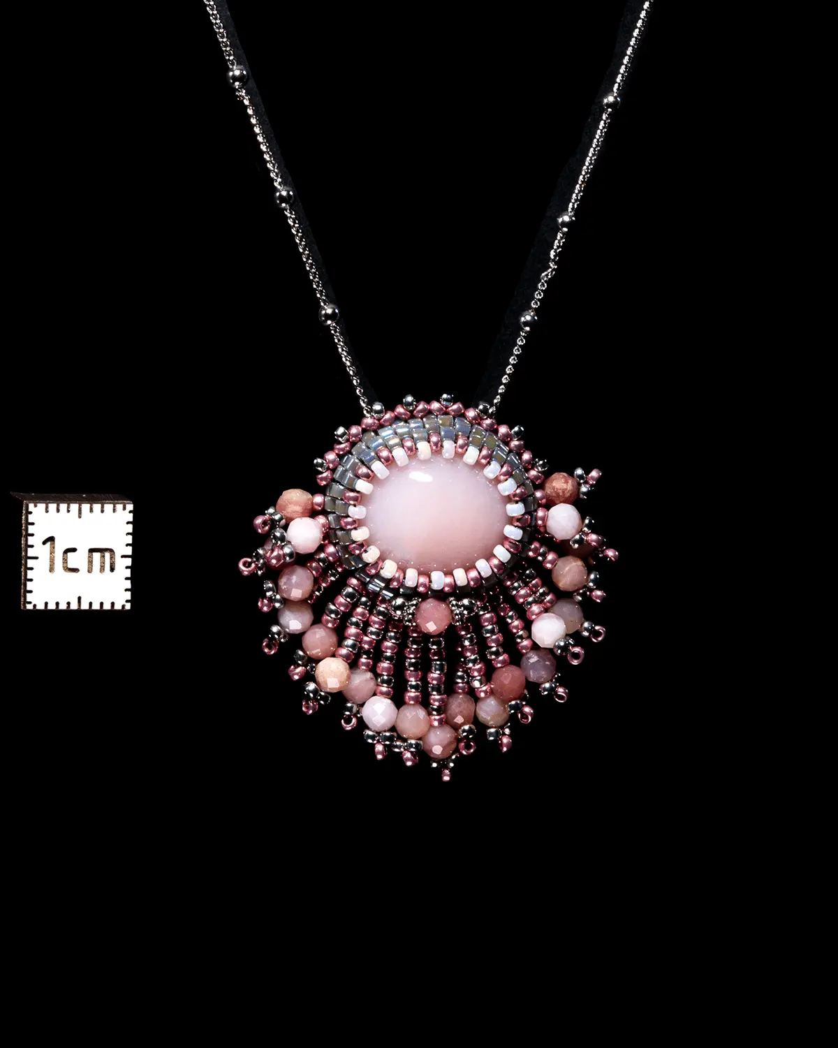 Parure péruvienne Cuzco d’opale rose – Image 3