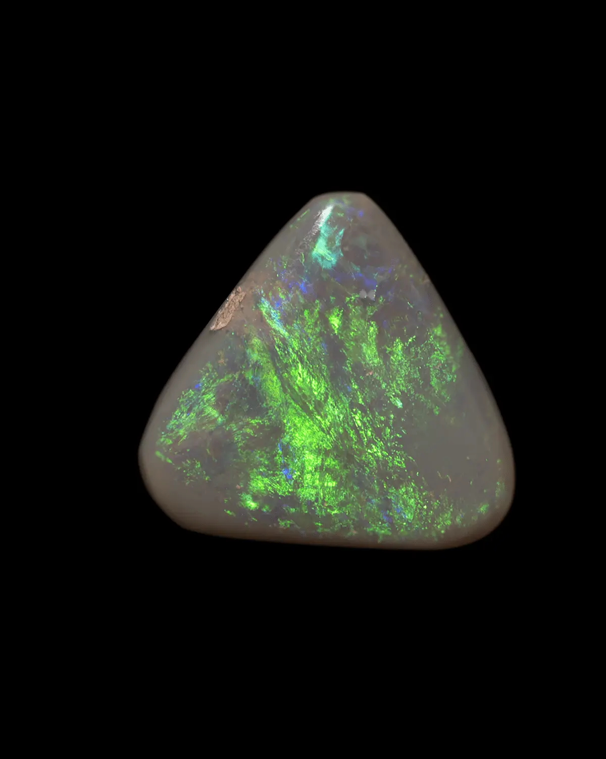 Triangle d'opale sombre vert pur (1,3 ct) – Image 5